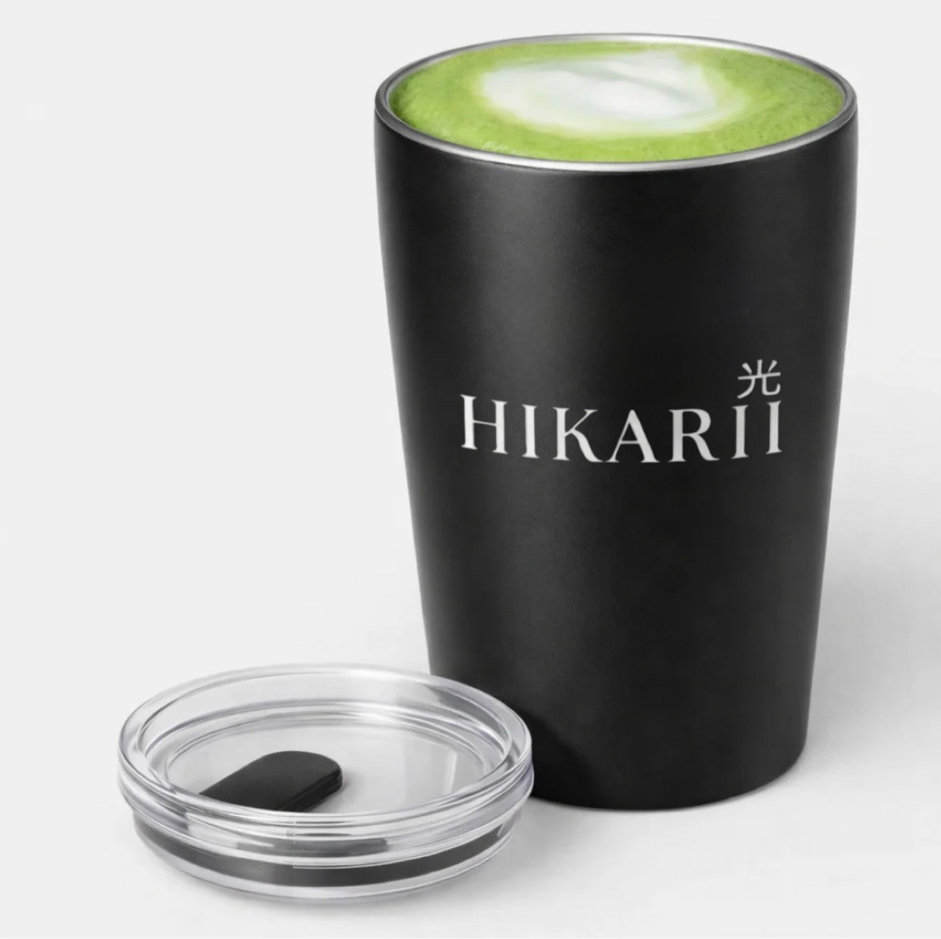 tumbler matcha isotherme hikarii mug noir boisson matcha